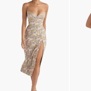 House of CB Corset Crepe Midi Sundress